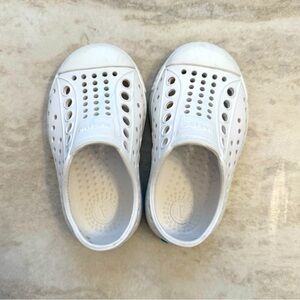 Size 4 Toddler White Natives